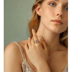 Bamoer Δαχτυλίδι Bsr597-E, Ανοιγόμενο, Ασήμι 925, Ασημί Bamoer Δαχτυλίδι Bsr597-E, Ανοιγόμενο, Ασήμι 925, Ασημί