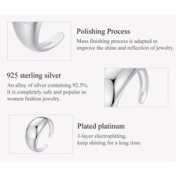 Bamoer Δαχτυλίδι Scr983-E, Ασήμι 925, Ασημί Bamoer Δαχτυλίδι Scr983-E, Ασήμι 925, Ασημί