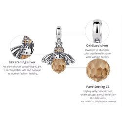 Bamoer Κολιέ Μέλισσα Scc035+Sca010-45 Με Κυβική Ζιρκόνια, Ασήμι 925, Ασημί Bamoer Κολιέ Μέλισσα Scc035+Sca010-45 Με Κυβική Ζιρκόνια, Ασήμι 925, Ασημί