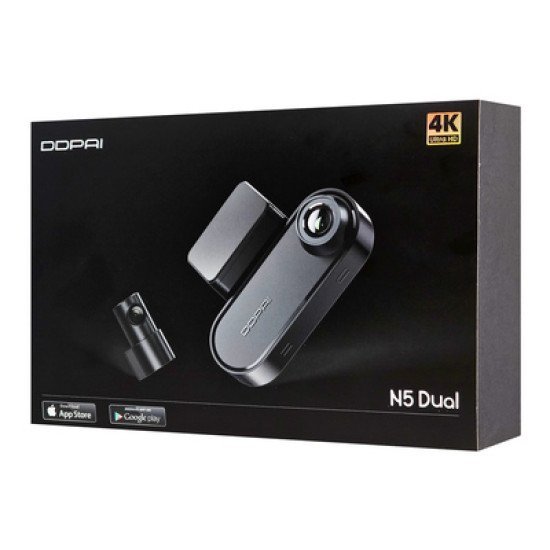 Ddpai Smart Σετ Καμερών Αυτοκινήτου N5 Dual, 4K/1080P, Wifi/Bluetooth, Gps