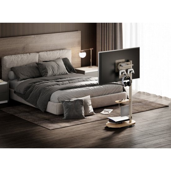 Brateck Βάση Δαπέδου Fs54-22T-02W Για Τηλεόραση 17-43" Έως 15Kg, Με Ράφι & Ροδάκια Brateck Βάση Δαπέδου Fs54-22T-02W Για Τηλεόραση 17-43" Έως 15Kg, Με Ράφι & Ροδάκια