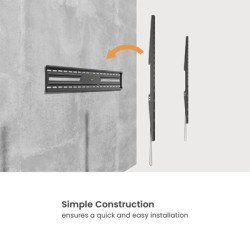 Powertech Επιτοίχια Βάση Pt-1369 Για Τηλεόραση 43-100", Έως 75Kg, Fixed Powertech Επιτοίχια Βάση Pt-1369 Για Τηλεόραση 43-100", Έως 75Kg, Fixed