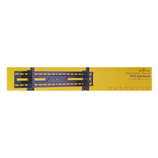 Powertech Επιτοίχια Βάση Pt-1368 Για Τηλεόραση 43-100", Έως 75Kg, Ρυθμιζόμενη Κλίση Powertech Επιτοίχια Βάση Pt-1368 Για Τηλεόραση 43-100", Έως 75Kg, Ρυθμιζόμενη Κλίση
