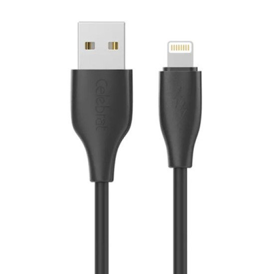 Celebrat Καλώδιο Lightning Σε Usb Cb-31, 15W, 480Mbps, 1M, Μαύρο Celebrat Καλώδιο Lightning Σε Usb Cb-31, 15W, 480Mbps, 1M, Μαύρο