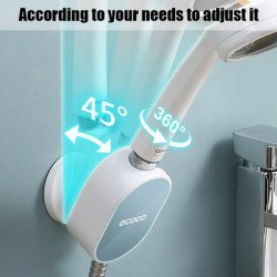 Ecoco Βάση Για Τηλέφωνο Μπάνιου E2127, 7.2X6.5X10Cm, Γκρι