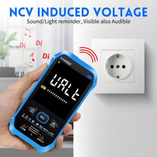 Fnirsi Ψηφιακό Πολύμετρο S1, 1000V Ac/Dc, Ncv, Rms, Επαναφορτιζόμενο Fnirsi Ψηφιακό Πολύμετρο S1, 1000V Ac/Dc, Ncv, Rms, Επαναφορτιζόμενο