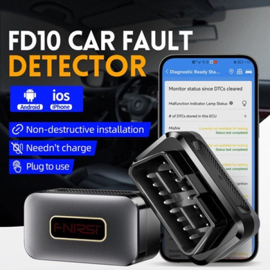 Fnirsi Διαγνωστικό Αυτοκινήτου Obd Ii Fd10, Bluetooth