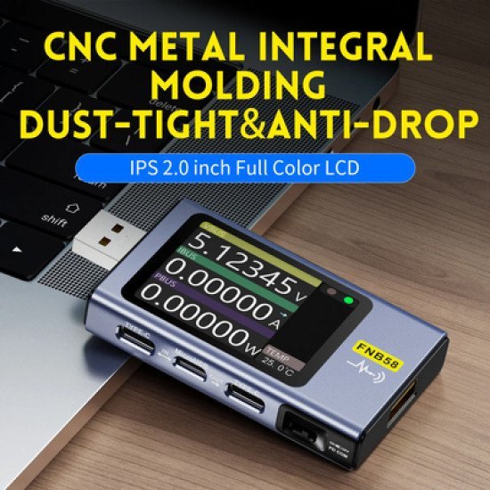 Fnirsi Usb Tester Φόρτισης Fnb58 Fnirsi Usb Tester Φόρτισης Fnb58