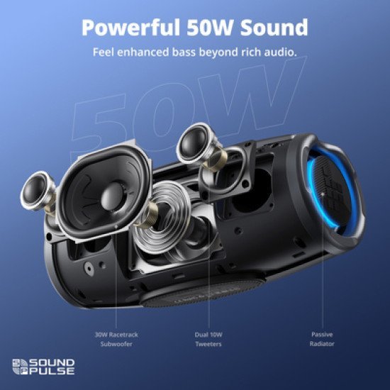 Tronsmart Φορητό Ηχείο Mirtune S100, 50W, Bluetooth, 8000Mah, Ipx7, Μαύρο Tronsmart Φορητό Ηχείο Mirtune S100, 50W, Bluetooth, 8000Mah, Ipx7, Μαύρο