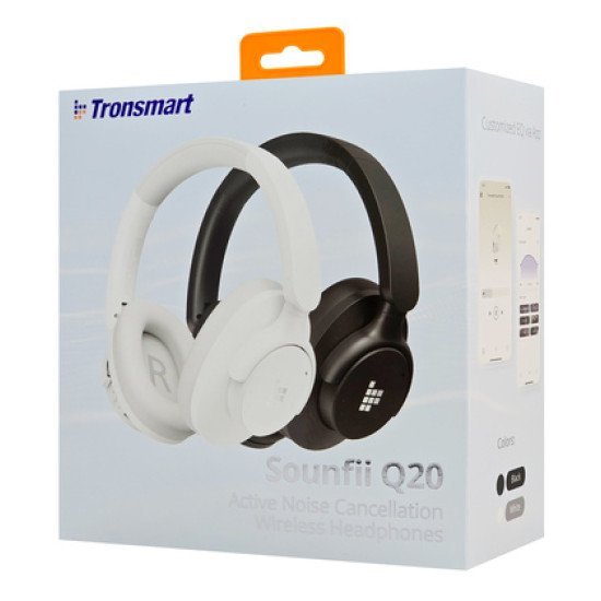 Tronsmart Headphones Sounfii Q20, Ασύρματα & Ενσύρματα, Anc, Φ40Mm, 500Mah, Μαύρα Tronsmart Headphones Sounfii Q20, Ασύρματα & Ενσύρματα, Anc, Φ40Mm, 500Mah, Μαύρα