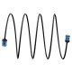 Goobay Καλώδιο Δικτύου 74230, Cat 6A U/Utp, Slim, Copper, 500Mhz, 0.15M, Μαύρο