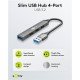 Goobay Usb Hub 74456, 4X Θυρών, Usb 3.2, 5Gbps, Usb Σύνδεση, Γκρι