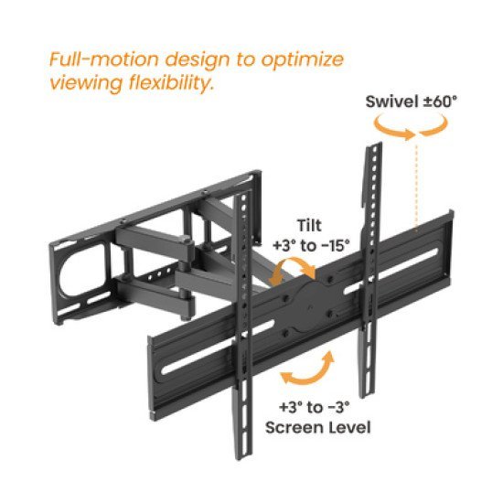Powertech Επιτοίχια Βάση Pt-1389 Για Τηλεόραση 37-80", Full Motion, 40Kg Powertech Επιτοίχια Βάση Pt-1389 Για Τηλεόραση 37-80", Full Motion, 40Kg
