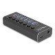 Delock Usb Hub 64326 Με Διακόπτες, 7X Θυρών, 10Gbps, Usb/Usb-C Σύνδεση, Μαύρο Delock Usb Hub 64326 Με Διακόπτες, 7X Θυρών, 10Gbps, Usb/Usb-C Σύνδεση, Μαύρο