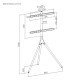 Powertech Βάση Δαπέδου Pt-1400 Για Τηλεόραση 45-65", Έως 32Kg Powertech Βάση Δαπέδου Pt-1400 Για Τηλεόραση 45-65", Έως 32Kg
