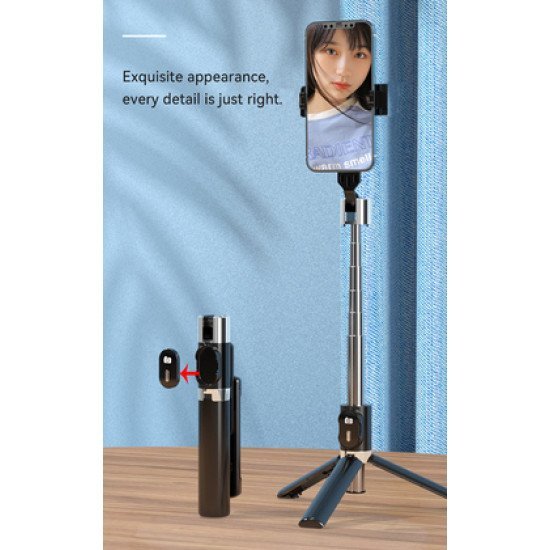 Usams Selfie Stick Zb324 Με Τρίποδο, Έως 110Cm, Bluetooth, Μαύρο Usams Selfie Stick Zb324 Με Τρίποδο, Έως 110Cm, Bluetooth, Μαύρο