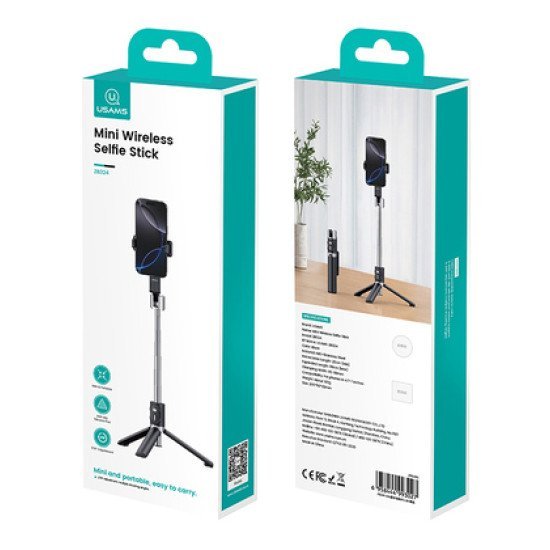 Usams Selfie Stick Zb324 Με Τρίποδο, Έως 110Cm, Bluetooth, Μαύρο Usams Selfie Stick Zb324 Με Τρίποδο, Έως 110Cm, Bluetooth, Μαύρο