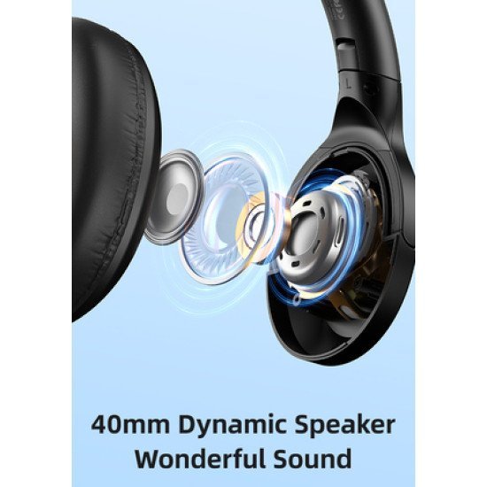 Usams Headphones Yh21, Ασύρματα & Ενσύρματα, Φ40Mm, 500Mah, Μαύρα Usams Headphones Yh21, Ασύρματα & Ενσύρματα, Φ40Mm, 500Mah, Μαύρα