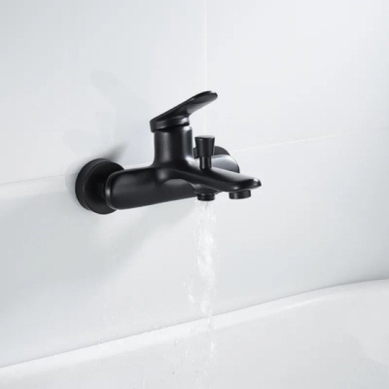 Bruno Μπαταρία Τοίχου Μπάνιου M31570-235H, Αναμεικτική, Μαύρη Bruno Μπαταρία Τοίχου Μπάνιου M31570-235H, Αναμεικτική, Μαύρη