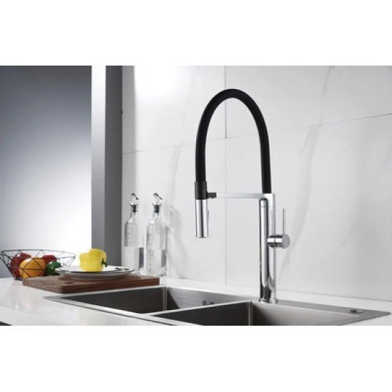 Bruno Μπαταρία Πάγκου Κουζίνας M54801-817C, Αναμεικτική, Ασημί