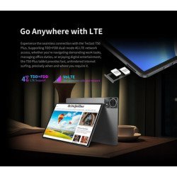 Teclast Tablet T50 Plus, 11", 6/256Gb, 4G, Android 15, 8000Mah, Γκρι