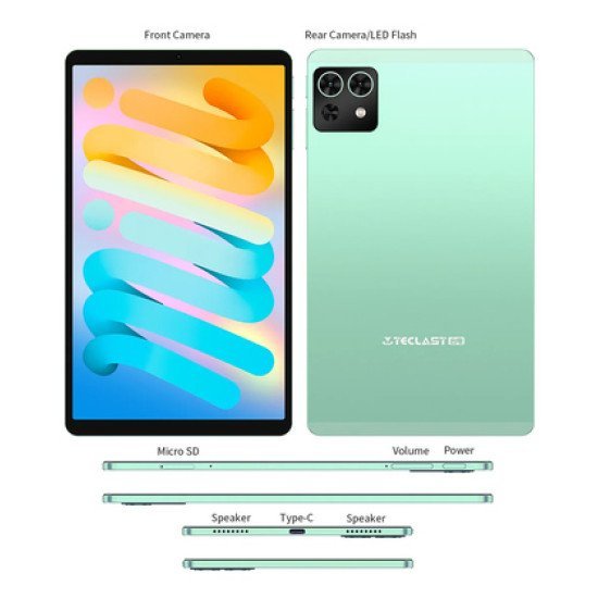 Teclast Tablet M50 Mini Wifi, 8.7", 4/128Gb, Android 15, 5100Mah, Πράσινο Teclast Tablet M50 Mini Wifi, 8.7", 4/128Gb, Android 15, 5100Mah, Πράσινο