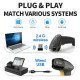 Gtcodestar Barcode Scanner X-620F, 1D, Ενσύρματο & Ασύρματο, 800Mah, Μαύρο Gtcodestar Barcode Scanner X-620F, 1D, Ενσύρματο & Ασύρματο, 800Mah, Μαύρο