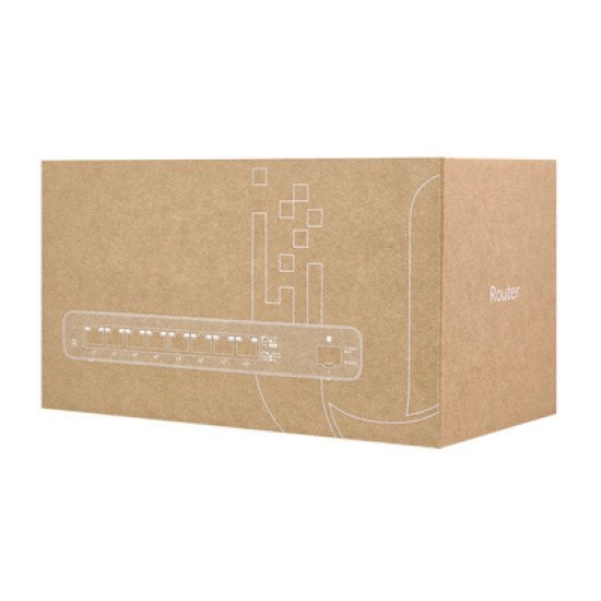 Ubiquiti Router Uisp-R, 8X Gigabit Ethernet Θύρες, 1000Mbps, Poe 30W