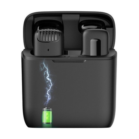 Apexel Ασύρματο Μικρόφωνο Apl-Mic013 Με Θήκη Φόρτισης, Lightning, 2.4Ghz, Μαύρο Apexel Ασύρματο Μικρόφωνο Apl-Mic013 Με Θήκη Φόρτισης, Lightning, 2.4Ghz, Μαύρο