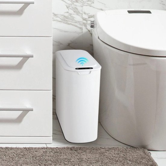 Home Use Κάδος Απορριμμάτων Huh-0228, Αυτόματο Άνοιγμα, 13Lt, Λευκός Home Use Κάδος Απορριμμάτων Huh-0228, Αυτόματο Άνοιγμα, 13Lt, Λευκός