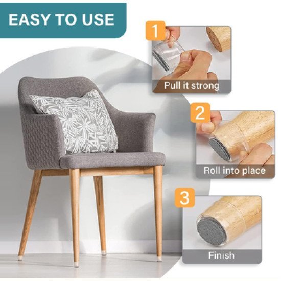 Home Use Προστατευτικές Τάπες Επίπλων Huh-0224, 25-30Mm, Διάφανες, 24Τμχ Home Use Προστατευτικές Τάπες Επίπλων Huh-0224, 25-30Mm, Διάφανες, 24Τμχ