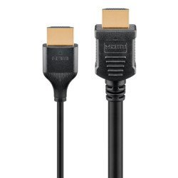 Goobay Καλώδιο Hdmi 75293 Με Ethernet, Slim, 4K/60Hz, 18 Gbps, 1M, Μαύρο