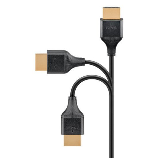 Goobay Καλώδιο Hdmi 75298 Με Ethernet, Slim, 8K/60Hz, 48 Gbps, 1M, Μαύρο Goobay Καλώδιο Hdmi 75298 Με Ethernet, Slim, 8K/60Hz, 48 Gbps, 1M, Μαύρο