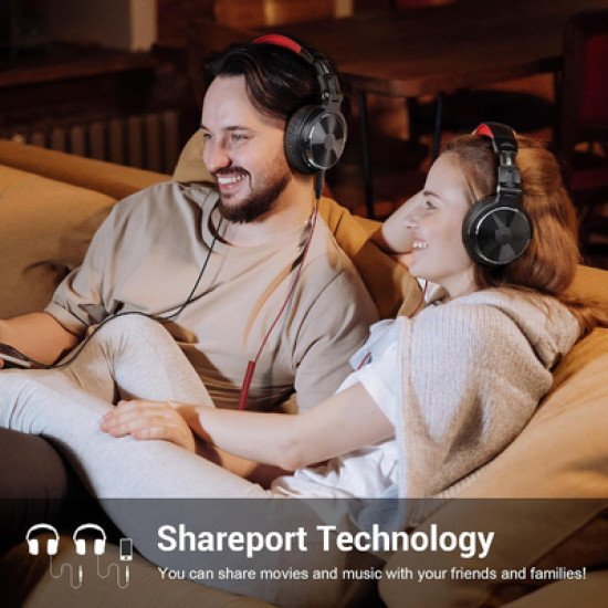 Oneodio Headset Studio Pro 10, 6.35Mm & 3.5Mm Σύνδεση, Hi-Res, 50Mm, Μαύρο/Κόκκινο Oneodio Headset Studio Pro 10, 6.35Mm & 3.5Mm Σύνδεση, Hi-Res, 50Mm, Μαύρο/Κόκκινο