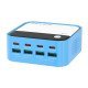 Relife Σταθμός Φόρτισης Q2, 4X Usb-C & 4X Usb, 120W, Gan, Μπλε Relife Σταθμός Φόρτισης Q2, 4X Usb-C & 4X Usb, 120W, Gan, Μπλε
