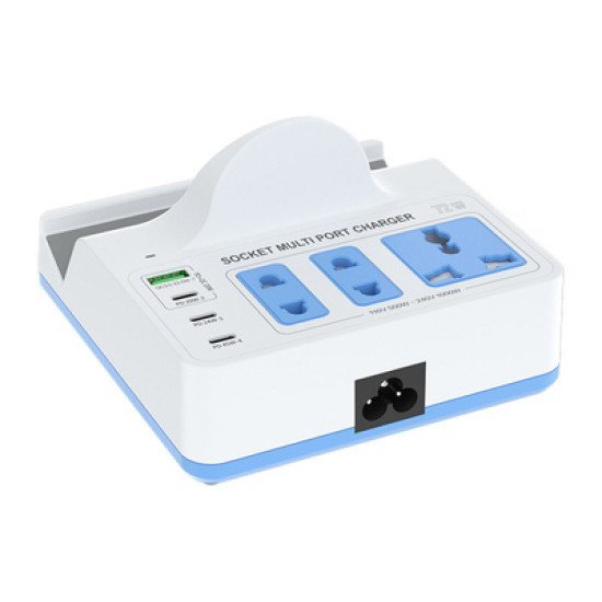Relife Σταθμός Φόρτισης Rl-309H, Usb/3X Usb-C/3X Dc/Wireless, 72W, Λευκός Relife Σταθμός Φόρτισης Rl-309H, Usb/3X Usb-C/3X Dc/Wireless, 72W, Λευκός