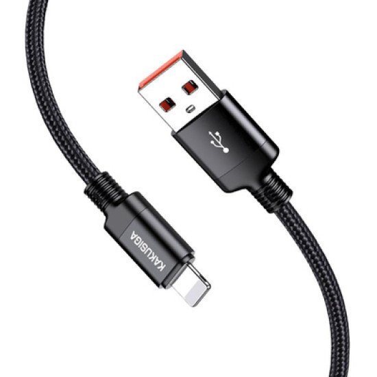 Kakusiga Καλώδιο Lightning Σε Usb Ksc-970, 3A, 480Mbps, 1M, Μαύρο Kakusiga Καλώδιο Lightning Σε Usb Ksc-970, 3A, 480Mbps, 1M, Μαύρο