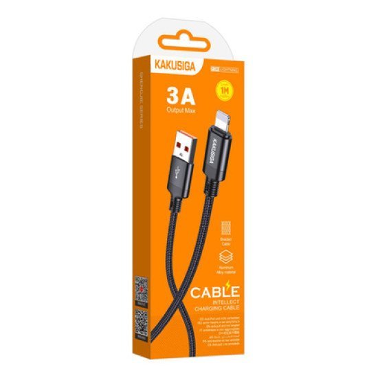 Kakusiga Καλώδιο Lightning Σε Usb Ksc-970, 3A, 480Mbps, 1M, Μαύρο Kakusiga Καλώδιο Lightning Σε Usb Ksc-970, 3A, 480Mbps, 1M, Μαύρο
