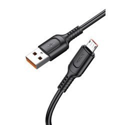 Kakusiga Καλώδιο Micro Usb Σε Usb Ksc-805, 2.4A, 480Mbps, 1M, Μαύρο