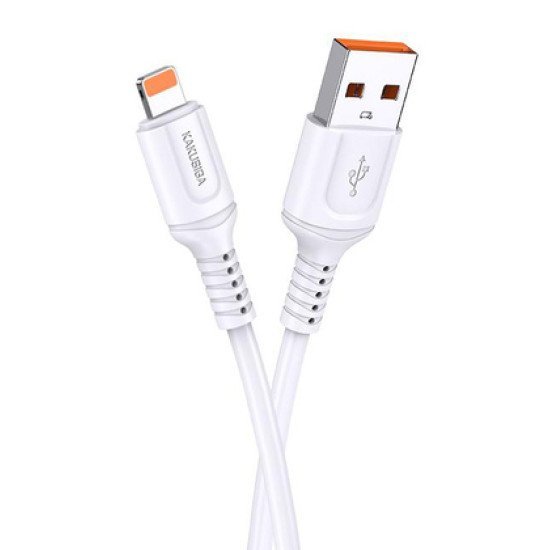 Kakusiga Καλώδιο Lightning Σε Usb Ksc-805, 2.4A, 480Mbps, 1M, Λευκό Kakusiga Καλώδιο Lightning Σε Usb Ksc-805, 2.4A, 480Mbps, 1M, Λευκό
