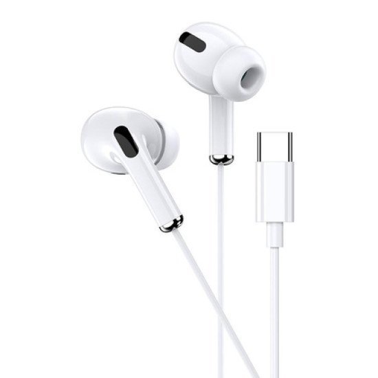 Kakusiga Earphones Με Μικρόφωνο Ksc-727, Usb-C Σύνδεση, 14.2Mm, 1.2M, Λευκά Kakusiga Earphones Με Μικρόφωνο Ksc-727, Usb-C Σύνδεση, 14.2Mm, 1.2M, Λευκά