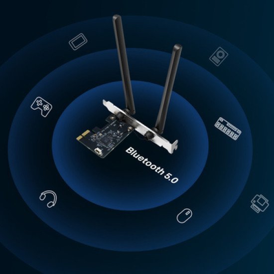 Mercusys Κάρτα Δικτύου Wifi & Bluetooth Ma30E, Ac1200, Pcie, Ver 1.0 Mercusys Κάρτα Δικτύου Wifi & Bluetooth Ma30E, Ac1200, Pcie, Ver 1.0