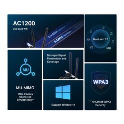 Mercusys Κάρτα Δικτύου Wifi & Bluetooth Ma30E, Ac1200, Pcie, Ver 1.0 Mercusys Κάρτα Δικτύου Wifi & Bluetooth Ma30E, Ac1200, Pcie, Ver 1.0