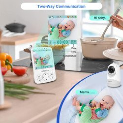 Hellobaby Ενδοεπικοινωνία Μωρού Hb6241 Με Κάμερα & Οθόνη 4", 720P, Ptz Hellobaby Ενδοεπικοινωνία Μωρού Hb6241 Με Κάμερα & Οθόνη 4", 720P, Ptz