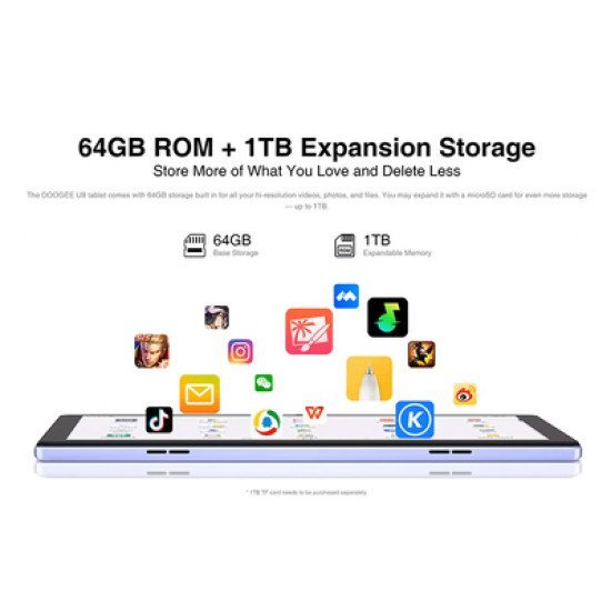 Doogee Tablet U9, 10.1", 3/64Gb, Android 13, 5060Mah, Γκρι Doogee Tablet U9, 10.1", 3/64Gb, Android 13, 5060Mah, Γκρι