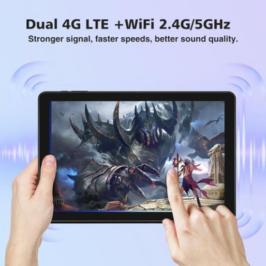Doogee Tablet T10W Με Πληκτρολόγιο/Στύλο Αφής/Θήκη, 10.1", 4/128Gb, 4G, Android 14, 8000Mah, Μπλε