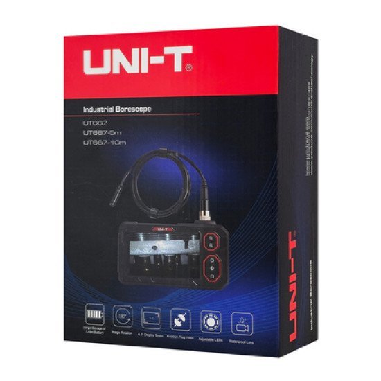 Uni-T Ενδοσκοπική Κάμερα Ut667 Με Οθόνη Απεικόνισης, Led, 1M, Ip67 Uni-T Ενδοσκοπική Κάμερα Ut667 Με Οθόνη Απεικόνισης, Led, 1M, Ip67