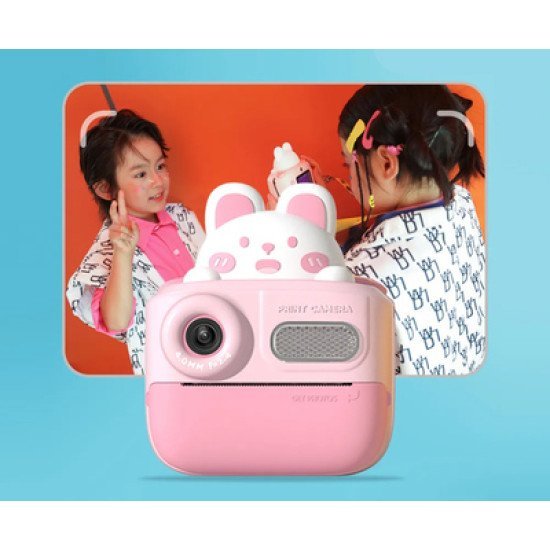 Wowkids Παιδική Φωτογραφική Μηχανή K64 Με Εκτυπωτή, 26Mp, 2", Ροζ Wowkids Παιδική Φωτογραφική Μηχανή K64 Με Εκτυπωτή, 26Mp, 2", Ροζ