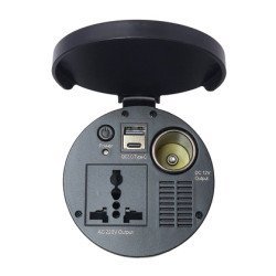 Powertech Inverter Αυτοκινήτου Ptl-022, 150W, 12V Dc Σε 220V Ac, Με Usb/Usb-C