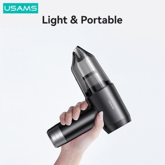 Usams 2 Σε 1 Σκουπάκι Χειρός & Air Duster Zb291, 60W, 4000Mah, Μαύρο Usams 2 Σε 1 Σκουπάκι Χειρός & Air Duster Zb291, 60W, 4000Mah, Μαύρο